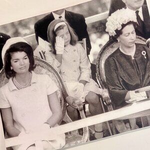 Jackie Kennedy and Children Join Queen Elizabeth II for Dedication of Memorial